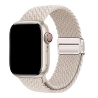 Apple Watch Bandje Zyra - Nylon - Sterrenlicht - 38, 40, 41 & 42mm Apple Watch Bandje Zyra - Nylon - Sterrenlicht - 38, 40, 41 & 42mm