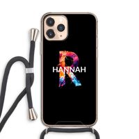 Abstract Spectrum: iPhone 11 Pro Transparant Hoesje met koord