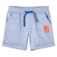 VidaXL Kindershorts met trekkoord 116 gemêleerd blauw