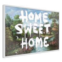 Ingelijste Poster - Home.... Witte lijst - thumbnail