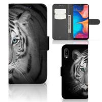 Samsung Galaxy A30 | Telefoonhoesje | Met pasjeshouder | Tijger