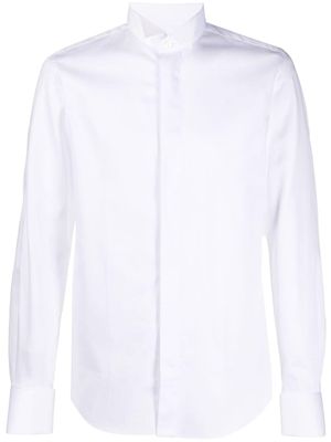 Xacus chemise ajustée à boutonnière dissimulée - Blanc