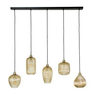 Fraaai - Elize hanglamp gestreept glas 5L