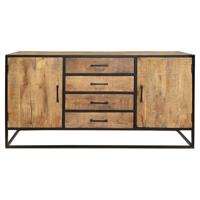 Dressoir Denver | Mangohout en staal | 165 cm