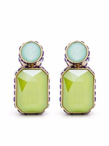 Swarovski boucles d'oreilles Chroma à design asymétrique - Vert