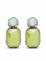 Swarovski boucles d'oreilles Chroma à design asymétrique - Vert