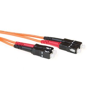 ACT RL3500 Glasvezel Patchkabel Duplex LSZH - SC/SC 50/125µm OM2 - 50 cm