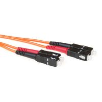 ACT RL3500 Glasvezel Patchkabel Duplex LSZH - SC/SC 50/125µm OM2 - 50 cm