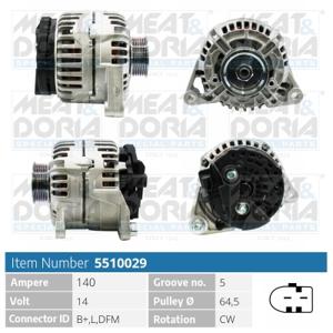 Meat Doria Alternator/Dynamo 5510029