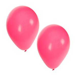 Feest ballonnen - roze - 100x stuks - ca. 27 cm - verjaardag versiering