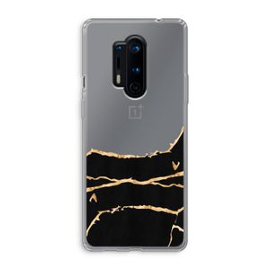 Gouden marmer: OnePlus 8 Pro Transparant Hoesje