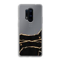 Gouden marmer: OnePlus 8 Pro Transparant Hoesje