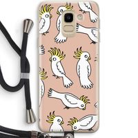Papegaai: Samsung Galaxy J6 (2018) Transparant Hoesje met koord