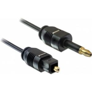 DeLOCK 1m Toslink audio kabel Mini-TOSLINK Zwart