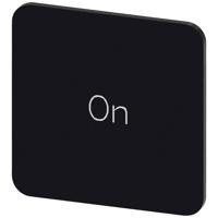 Siemens 3SU1900-0AF16-0DJ0 3SU19000AF160DJ0 Vierkant (b x h) 22 mm x 22 mm ON Zwart, Wit 10 stuk(s)