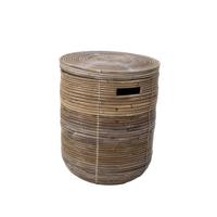 Giga Meubel - Wasmand Stripe Naturel Extra Groot