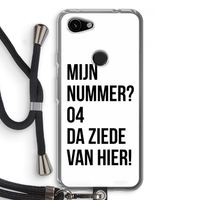 Da ziede van hier: Pixel 3a Transparant Hoesje met koord