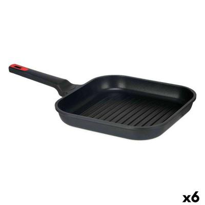 Geribbelde Grillpan Kinvara 77781 77781 Zwart Aluminium Bakeliet Gegoten aluminium 28 x 28 cm