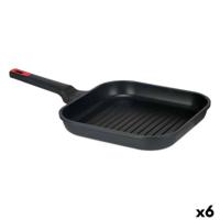 Geribbelde Grillpan Kinvara 77781 77781 Zwart Aluminium Bakeliet Gegoten aluminium 28 x 28 cm