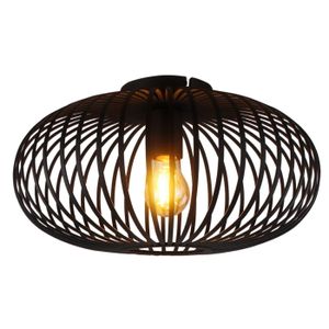 Curvato zwart plafondlamp 40cm