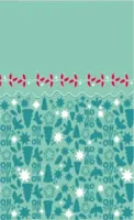 Duni dunicel tafelkleed winter wonderland 138x220cm blauw 1 stuks Duni dunicel tafelkleed winter wonderland 138x220cm blauw 1 stuks