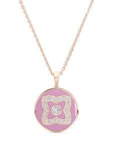 De Beers Jewellers collier en or rose 18ct Enchanted Lotus pavé de diamants