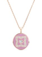 De Beers Jewellers collier en or rose 18ct Enchanted Lotus pavé de diamants - thumbnail