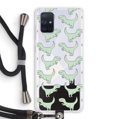 Dinos: Samsung Galaxy A71 Transparant Hoesje met koord