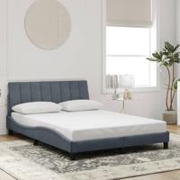 Bedframe zonder matras 140x200 cm fluweel donkergrijs
