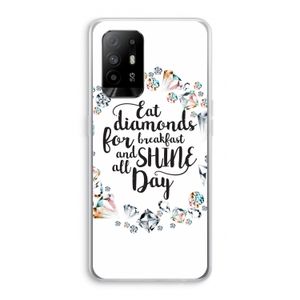 Diamonds: Oppo A94 5G Transparant Hoesje