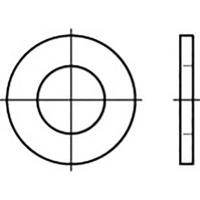 TOOLCRAFT Onderlegring Staal 50 stuk(s) TO-5433657