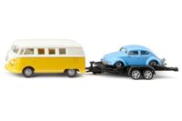 Siku 2567 Volkswagen T1 met trailer en Beetle - thumbnail
