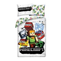 Minecraft Dekbedovertrek TNT - 140 x 200 cm - 70 x 90 cm - Polyester