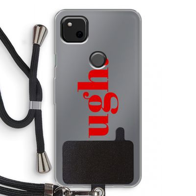 Ugh: Pixel 4a Transparant Hoesje met koord