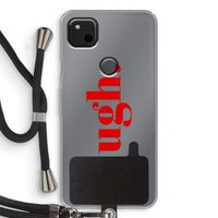 Ugh: Pixel 4a Transparant Hoesje met koord