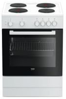 Beko FSS66000GW fornuis Vrijstaand fornuis Gesealde plaat Zwart, Wit - thumbnail