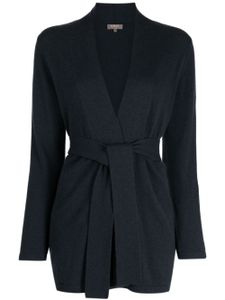 N.Peal cardigan en cachemire à taille ceinturée - Gris