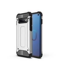 Magic Armor TPU + PC combinatie Case voor Galaxy S10 (zilver)