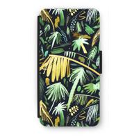 Tropical Palms Dark: iPhone 7 Plus Flip Hoesje