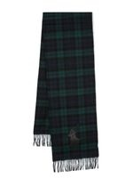 Polo Ralph Lauren Polo Pony-embroidered tartan scarf - Noir