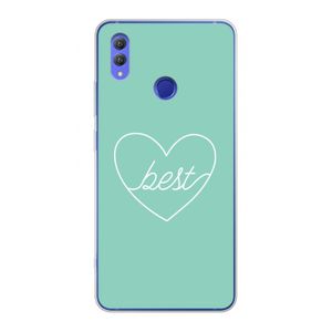 Best heart pastel: Honor Note 10 Transparant Hoesje