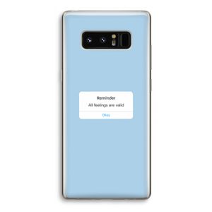 Reminder: Samsung Galaxy Note 8 Transparant Hoesje