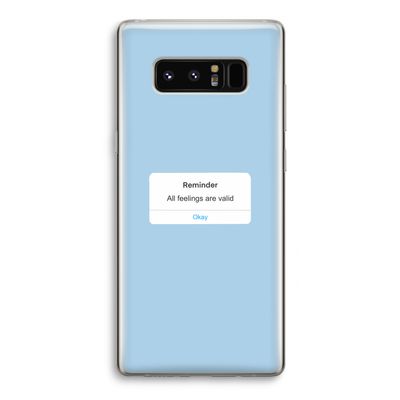 Reminder: Samsung Galaxy Note 8 Transparant Hoesje