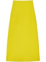 Jil Sander jupe mi-longue à coupe évasée - Jaune