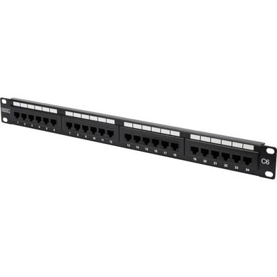 Digitus DN-91624U 24 poorten Netwerkpatchpaneel 483 mm (19) CAT 6 1 HE Meerdere kleuren Niet ingericht