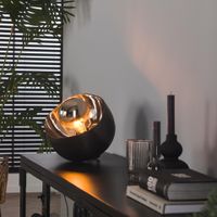 LifestyleFurn Tafellamp 'Gianfranco' Ø28cm, kleur Zwart Nikkel