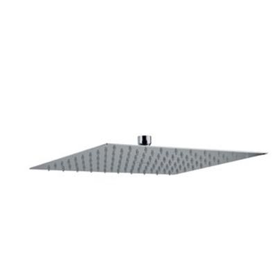 Napolihoofddouche vierkant25x25cm9L/min.geborsteld chroom SF076ANK