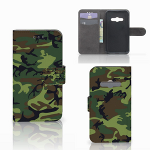 Samsung Galaxy Xcover 3 | Xcover 3 VE Telefoon Hoesje Army Dark