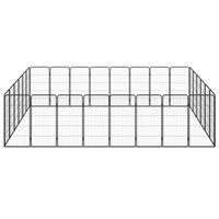 The Living Store Hondenkennel Gepoedercoat Staal - 400x300x100 cm - Stabiel en Veilig