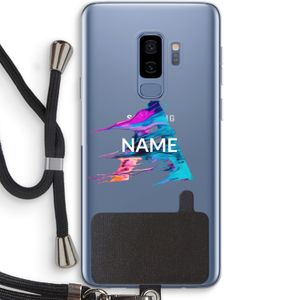 Abstract Spectrum: Samsung Galaxy S9 Plus Transparant Hoesje met koord